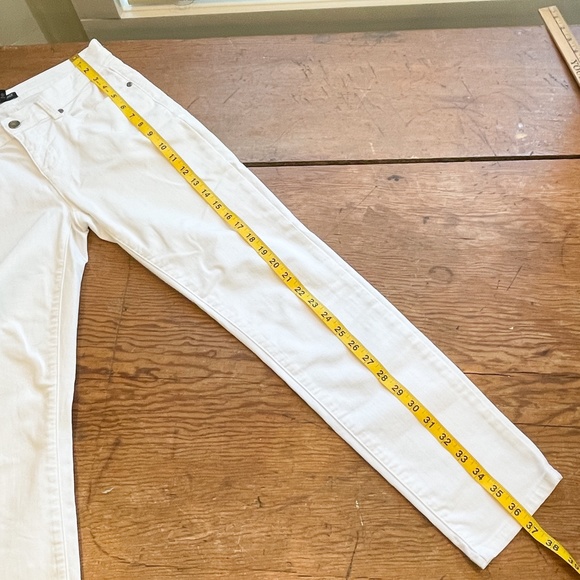 Eileen Fisher White Skinny Ankle Jeans - Picture 8 of 13